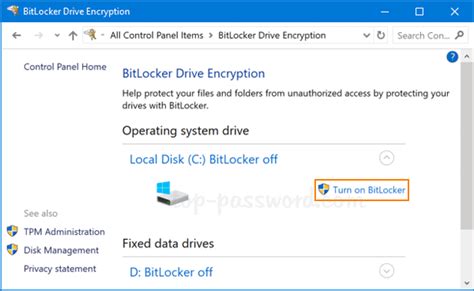 is bitlocker turned on